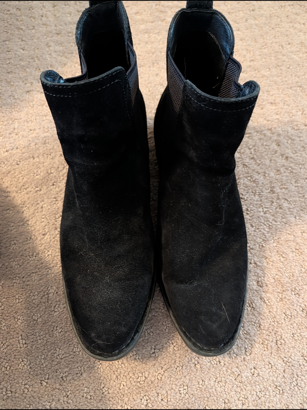 Born Women’s Black Suede Ankle Boots - Stylish Chelsea Boot 8.5